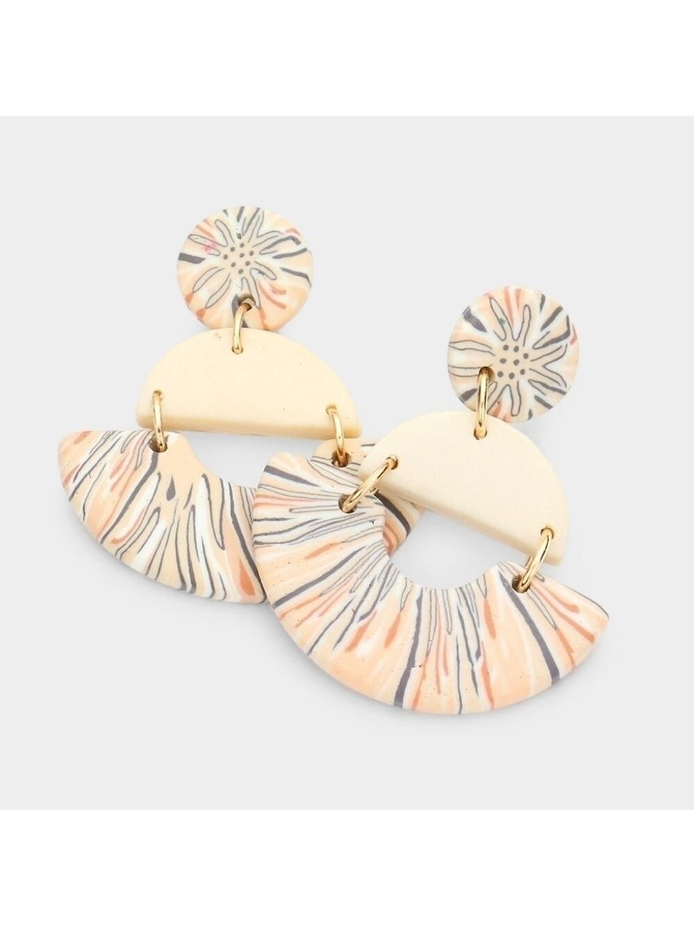 NEW Bohemian Patterned Geometric Dangle Earrings
